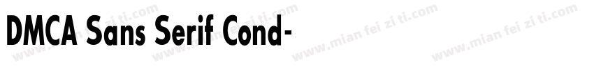 DMCA Sans Serif Cond字体转换